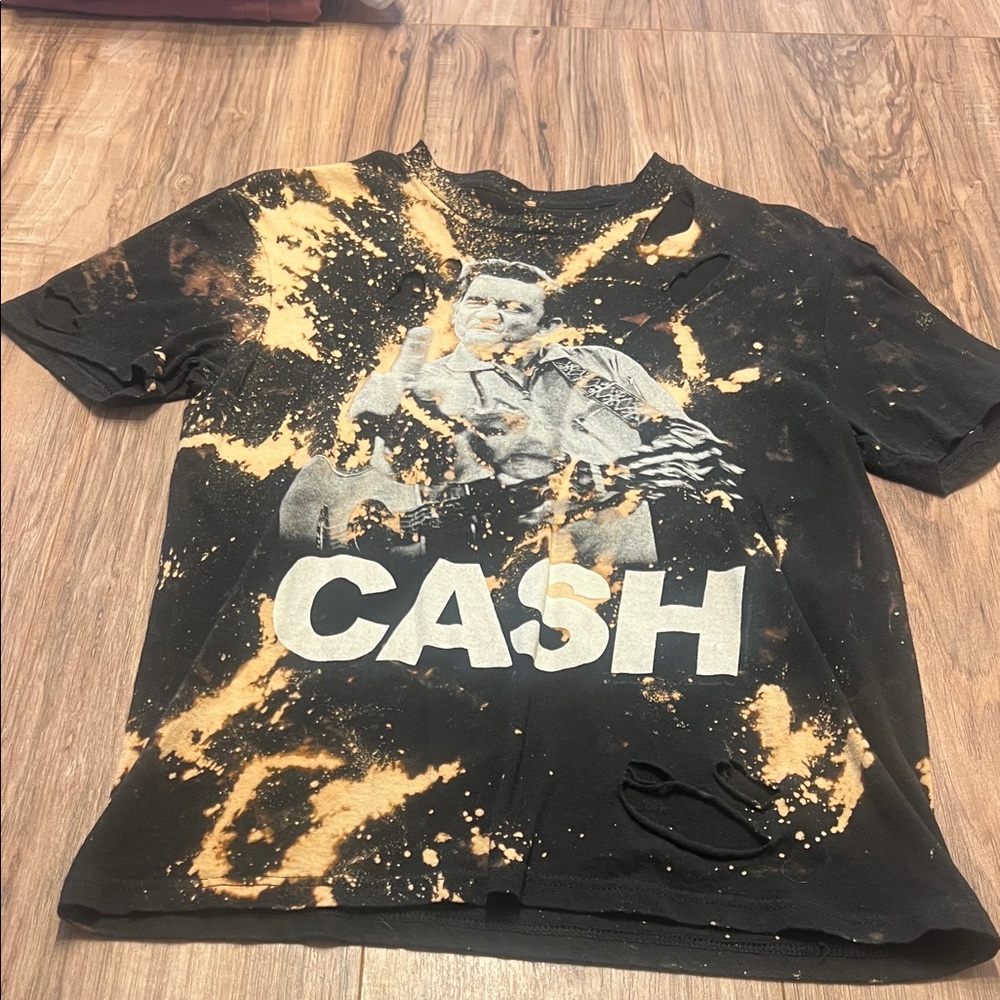 Black and Orange Graphic T-Shirt